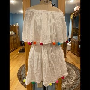 PitUsa White beach dress